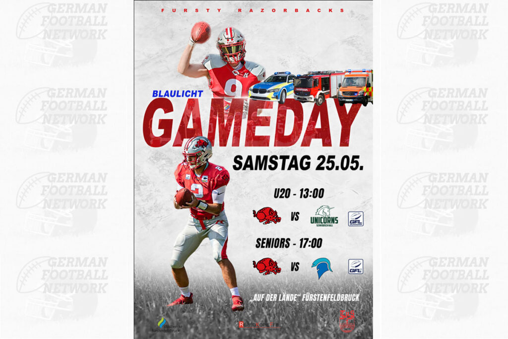 Fursty Razorbacks, American Football, AFVD, American Football Verband Deutschland, GFL, GFL2, German Football League, German Football Network,