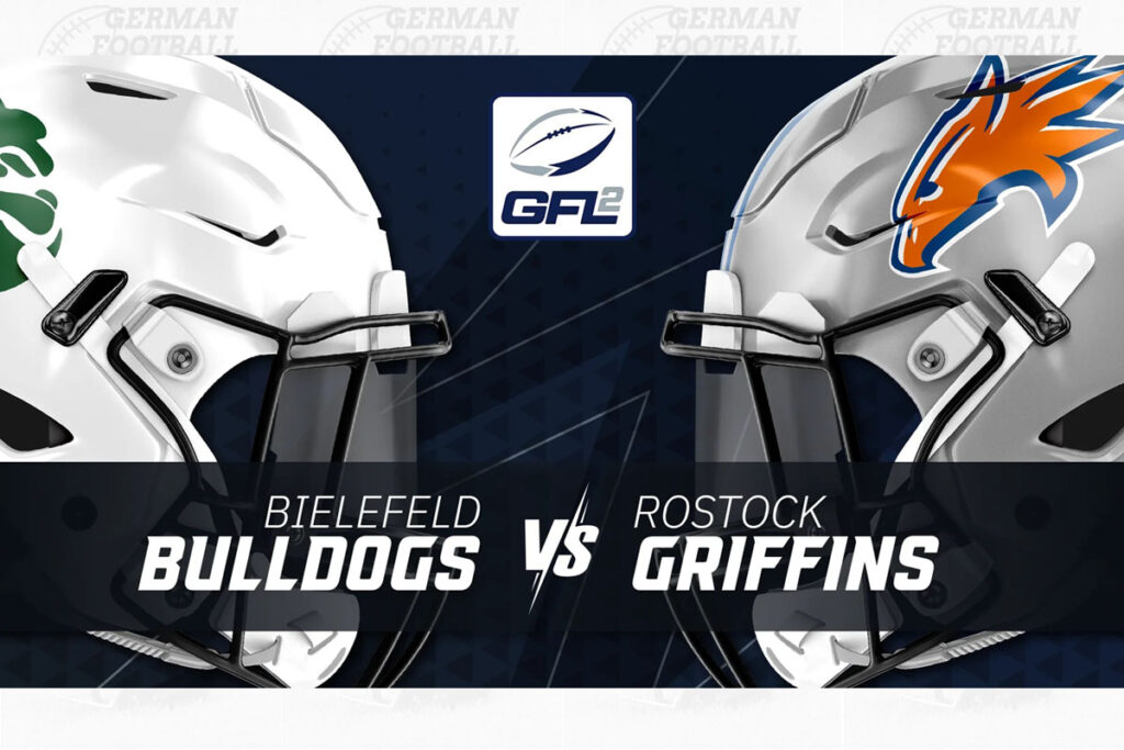 Rostock Griffins, Bielefeld Bulldogs, American Football, AFVD, American Football Verband Deutschland, GFL, GFL2, German Football League, German Football League 2, German Football Network,