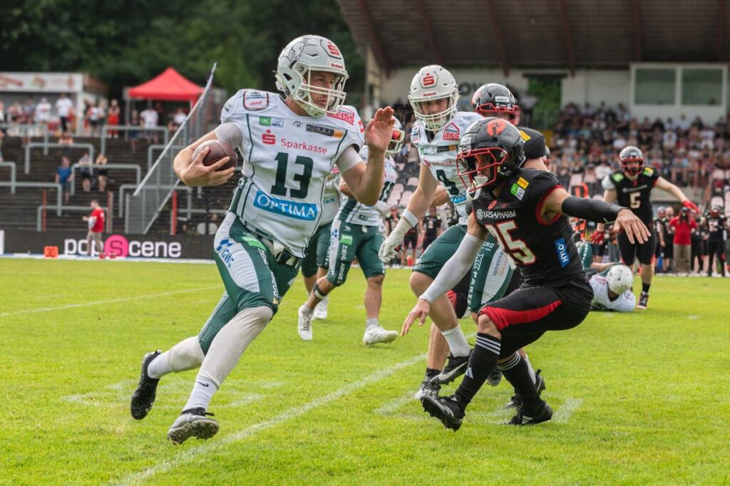 Schwäbisch Hall Unicorns, Saarland Hurricanes, American Football, AFVD, American Football Verband Deutschland, GFL, German Football League, GFL2, Regionalliga, German Football Network,