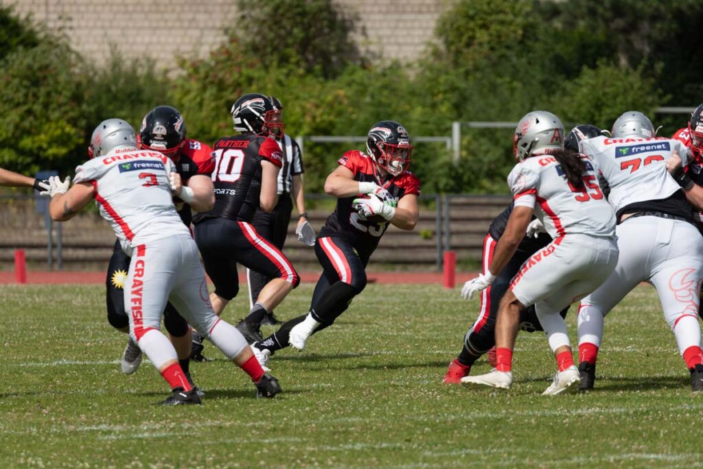 Düsseldorf Panther, Cottbus Crayfish, American Football, AFVD, American Football Verband Deutschland, GFL, German Football League, GFL2, Regionalliga, German Football Network,