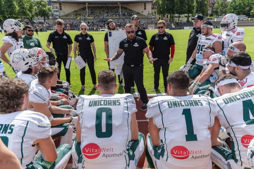 Schwäbisch Hall Unicorns, Potsdam Royal, American Football, AFVD, American Football Verband Deutschland, GFL, German Football League, GFL2, Regionalliga, German Football Network,