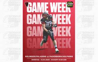 German Football Network, GFN, Solingen Paladins, German Football League, AFVD, GFL, DFFL, AFBÖ, AFLE, EFA, ELF, American Football, NFL, Football is family