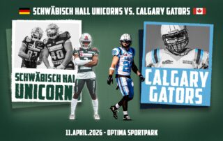 Schwäbisch Hall Unicorns, German Football Network, GFN, German Football League, AFVD, GFL, DFFL, AFBÖ, AFLE, EFA, ELF, American Football, NFL, Football is family