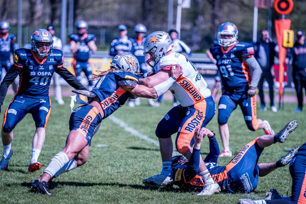 Rostock Griffins, German Football Network, GFN, German Football League, AFVD, GFL, DFFL, AFBÖ, AFLE, EFA, ELF, American Football, NFL, Football is family