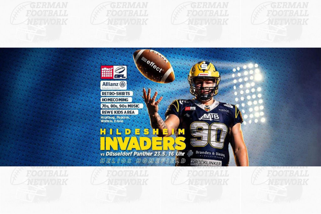 Hildesheim Invaders, American Football, AFVD, American Football Verband Deutschland, GFL, German Football League, GFL2, Regionalliga, German Football Network,