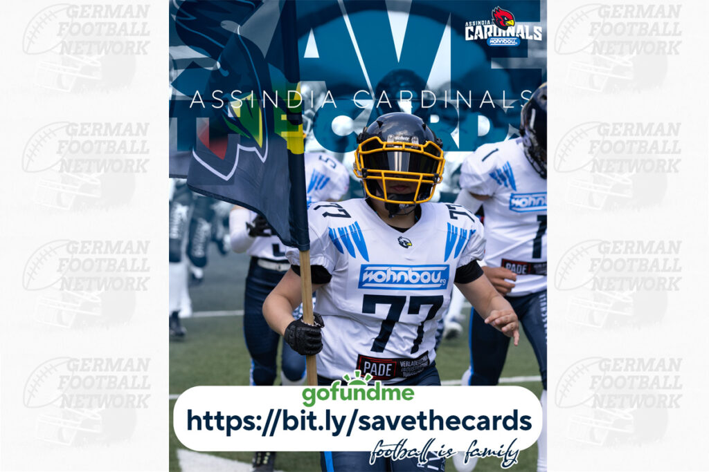 Wohnbau Assindia Cardinals, German Football Network, GFN, German Football League, AFVD, GFL, DFFL, AFBÖ, AFLE, EFA, ELF, American Football, NFL, Football is family