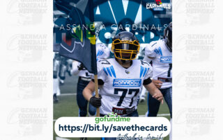Wohnbau Assindia Cardinals, German Football Network, GFN, German Football League, AFVD, GFL, DFFL, AFBÖ, AFLE, EFA, ELF, American Football, NFL, Football is family