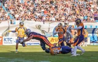 Rostock Griffins, German Football Network, GFN, German Football League, AFVD, GFL, DFFL, AFBÖ, AFLE, EFA, ELF, American Football, NFL, Football is family