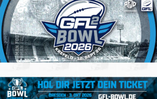 GFL 2, German Football Network, GFN, German Football League, AFVD, GFL, DFFL, AFBÖ, AFLE, EFA, ELF, American Football, NFL, Football is family