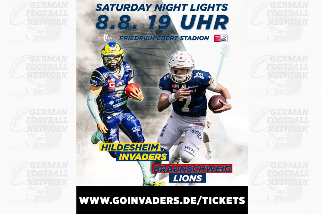 Hildesheim Invaders, American Football, AFVD, American Football Verband Deutschland, GFL, German Football League, GFL2, Regionalliga, German Football Network,