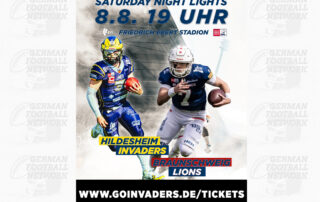 Hildesheim Invaders, American Football, AFVD, American Football Verband Deutschland, GFL, German Football League, GFL2, Regionalliga, German Football Network,