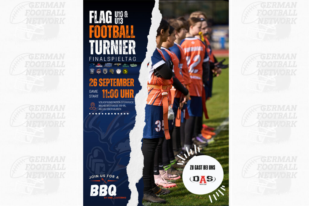 Oberhausen Tornados laden zum Flag-Football-Turnier U10 & U13