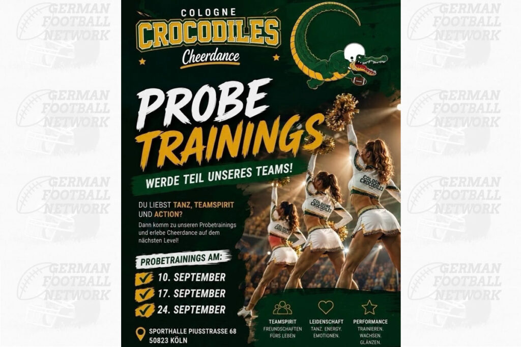 Cologne Crocodiles Cheerdance, German Football Network, GFN, German Football League, AFVD, GFL, DFFL, AFBÖ, AFLE, EFA, ELF, American Football, NFL, Football is family, Photo101